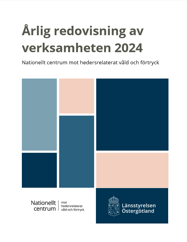 Grafisk bild på framsidan med rubrik och logotyp