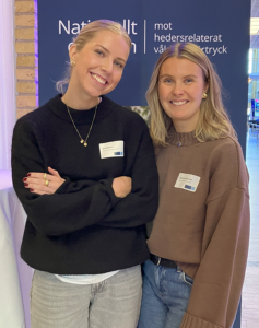 Ida Karlsson och Matilda Wallander, går sista året på universitetet på ämneslärarutbildning, samhällskunskap och geografi